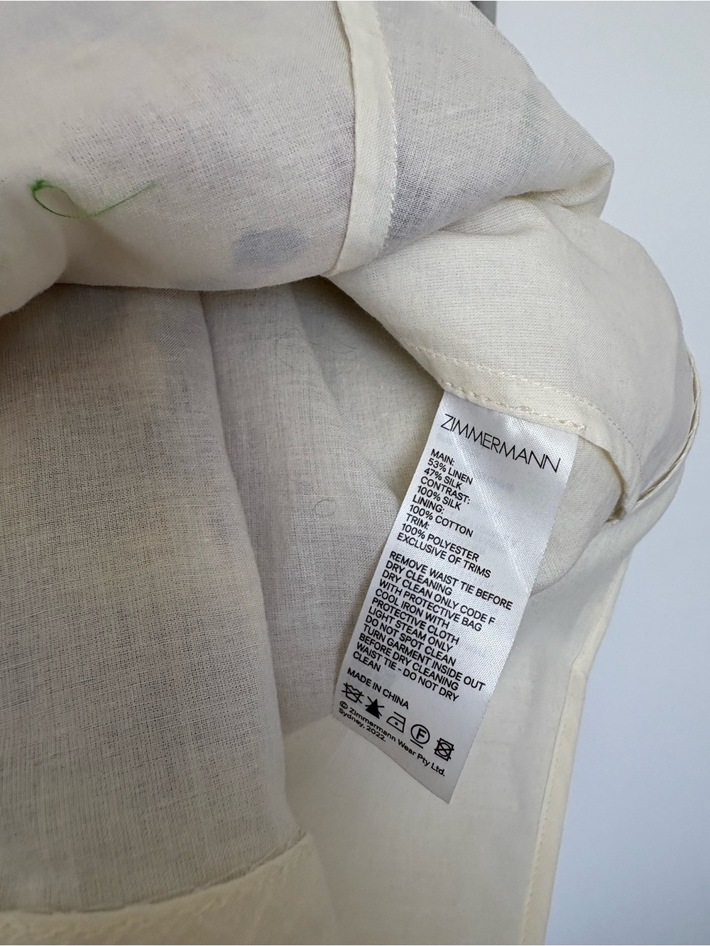 NWOT Zimmermann Tama Puff Sleeve Mini Dress AUS2-US8 - Picture 5 of 8